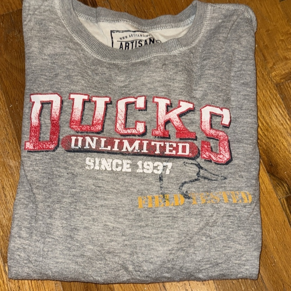 DUCKS UNLIMITED MEN LONG SLEEVE SHIRT MED ARTISANS INC BRAND